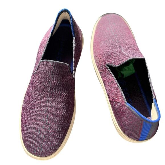 Rothy's The Original Slip On Sneakers Knitted In Fig Python Purple Size 7.5 - Picture 7 of 11